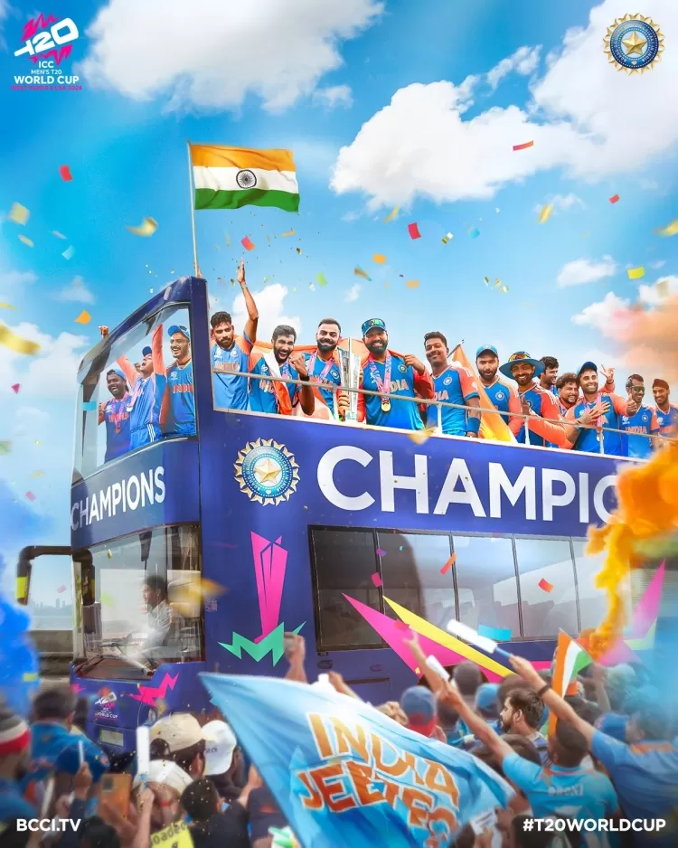 Celebrating the Indian Cricket Team's T20 World Cup Victory: A Nation United in Joy