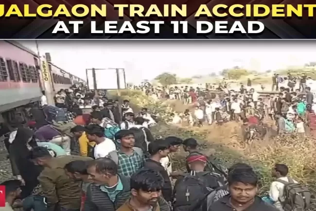 Jalgaon Train Accident: At Least 11 Dead After Passengers Jump Off Pushpak Express, Run Over by Karnataka Express