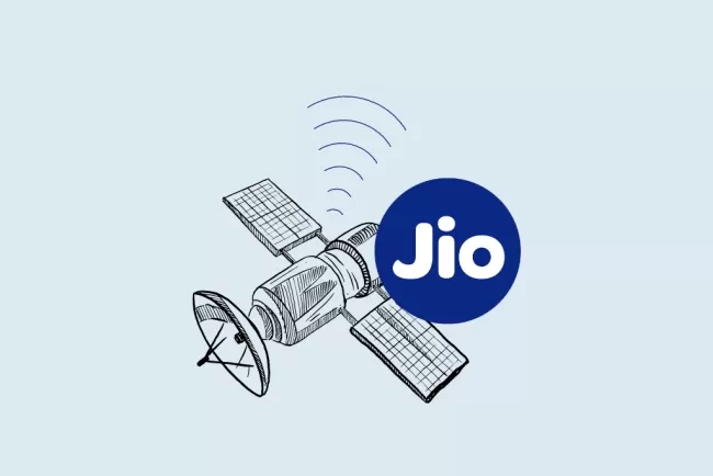 Jio's satellite internet service...!!!
