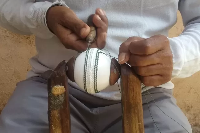 The Craft of Leather Ball Making..!!