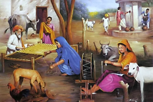village life in India:A Symphony of Simplicity and Community...!!!