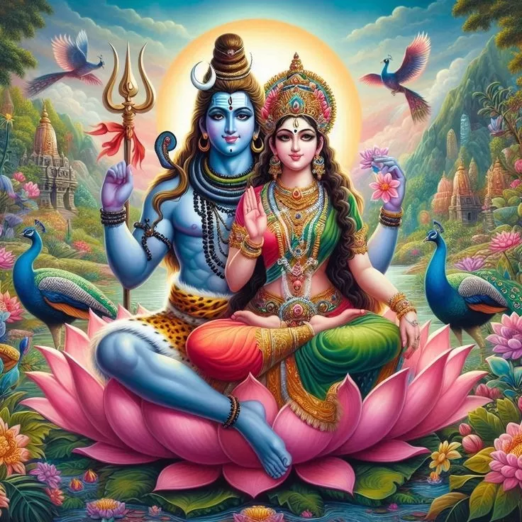 Shiva and Parvati: An Eternal Bond of Divine Love...!!!