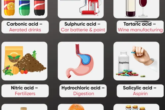 Types of Acids and Their Uses...!!!
