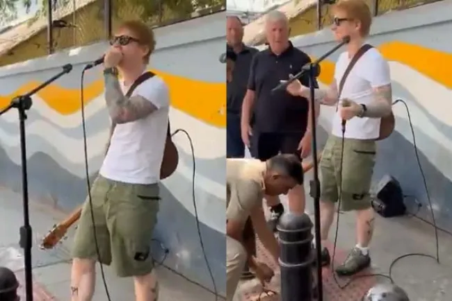 Ed Sheeran’s Street Performance in Bengaluru Cut Short by Police