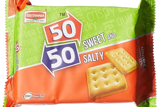 Britannia 50-50 Biscuits: The Perfect Sweet and Salty Snack...!!!