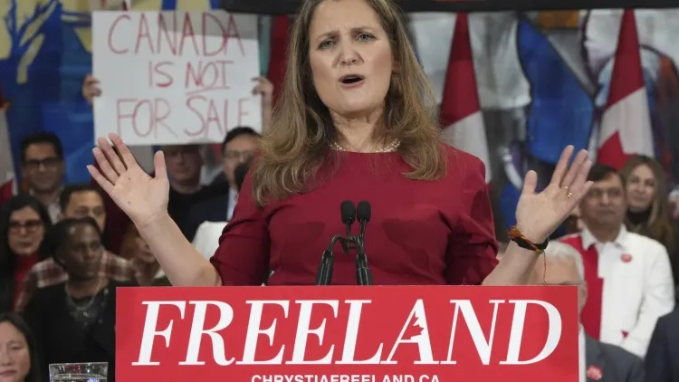 Canada Accuses China of Targeting Christia Freeland in Disinformation Campaign